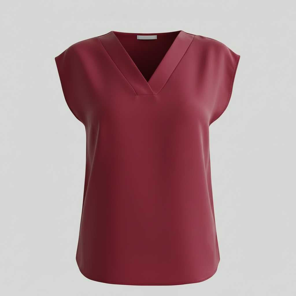 Blusa Verano Mujer Cuello en V | Blusa Blanca Elegante