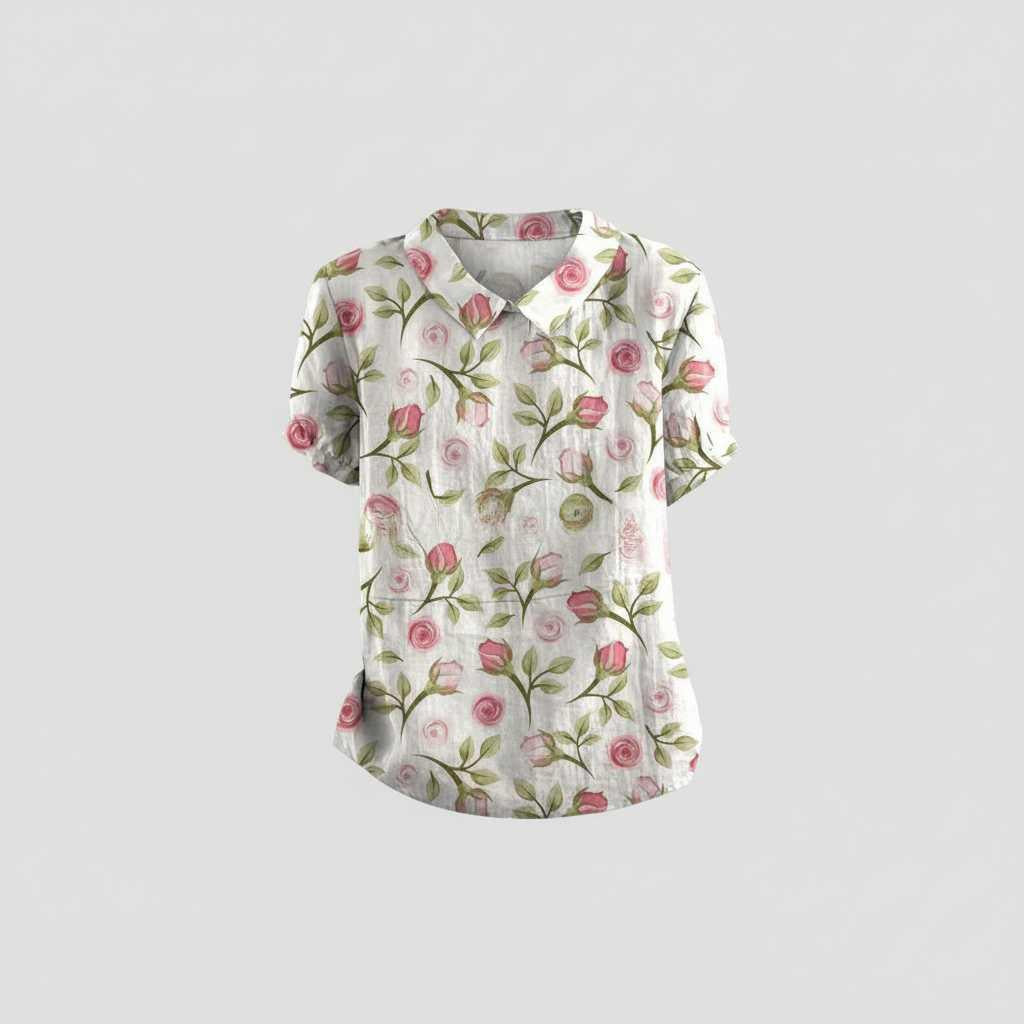 Blusa Floral Vintage | Blusa Mujer Casual