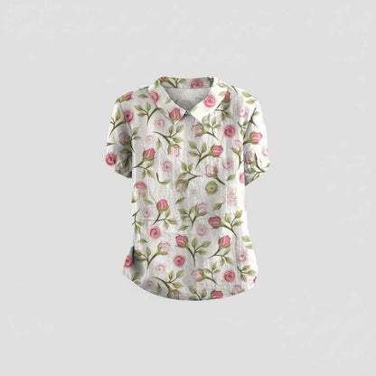 Blusa Floral Vintage | Blusa Mujer Casual