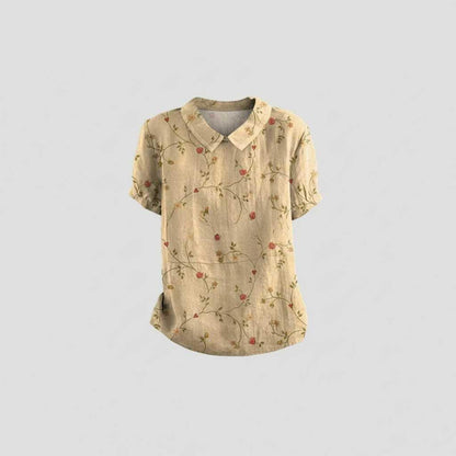 Blusa Floral Vintage | Blusa Mujer Casual