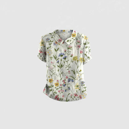 Blusa Floral Vintage | Blusa Mujer Casual