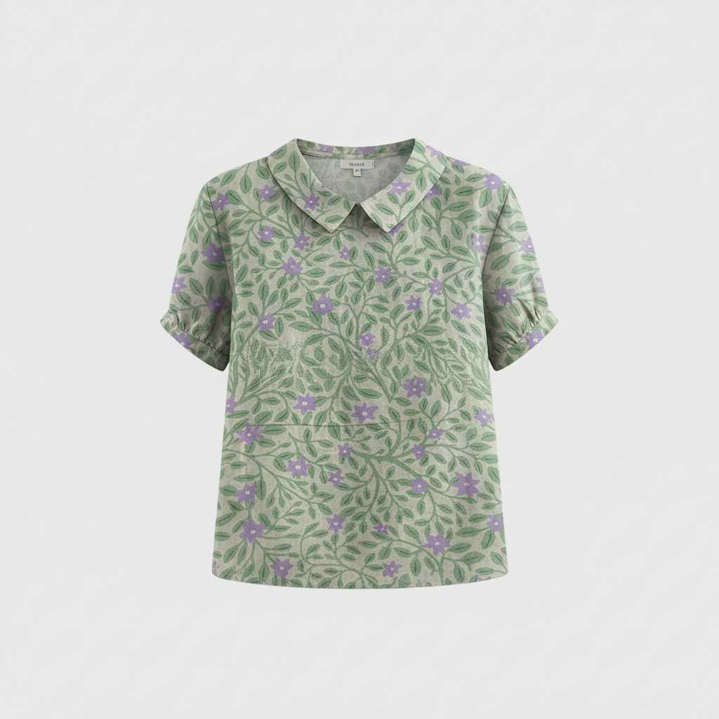 Blusa Floral Vintage | Blusa Mujer Casual