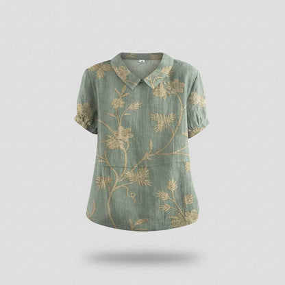Blusa Floral Vintage | Blusa Mujer Casual