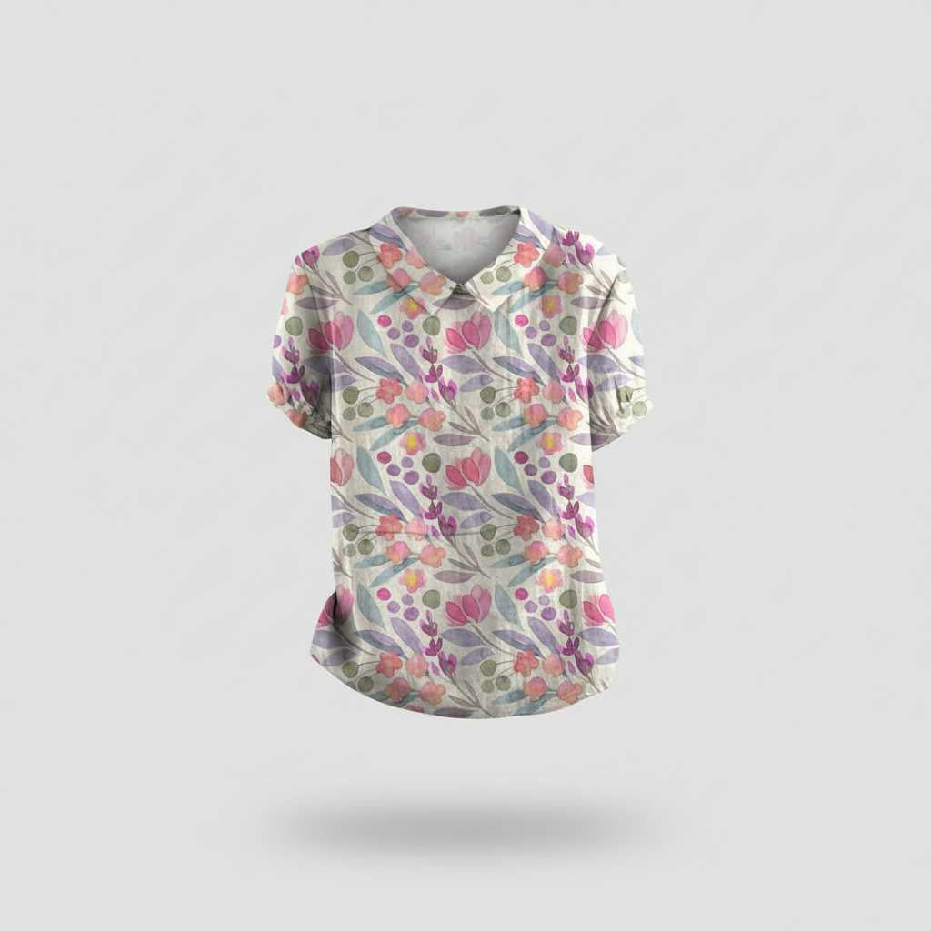 Blusa Floral Vintage | Blusa Mujer Casual