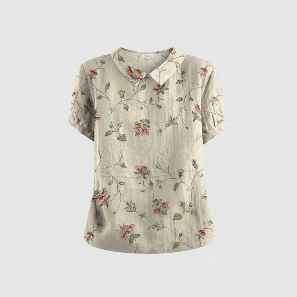 Blusa Floral Vintage | Blusa Mujer Casual