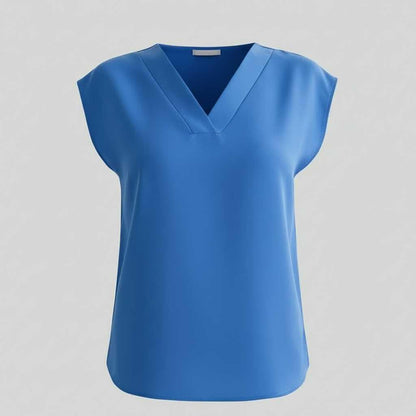 Blusa Verano Mujer Cuello en V | Blusa Blanca Elegante