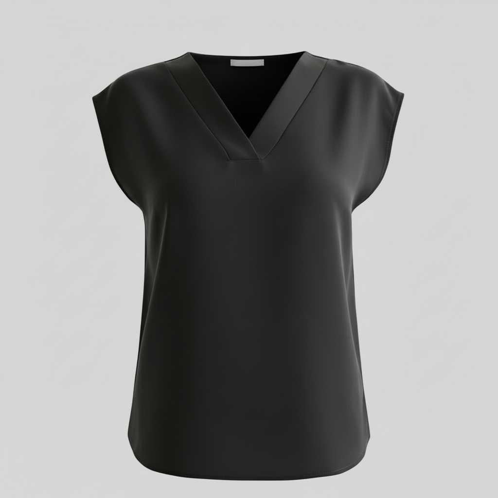 Blusa Verano Mujer Cuello en V | Blusa Blanca Elegante