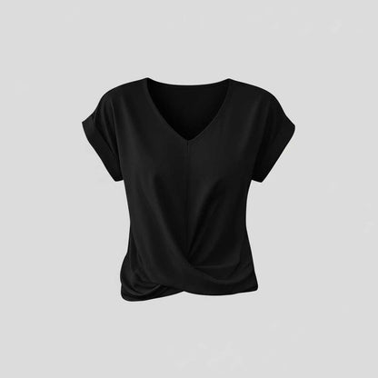Camiseta Mujer Escote en V | Top Casual de Verano