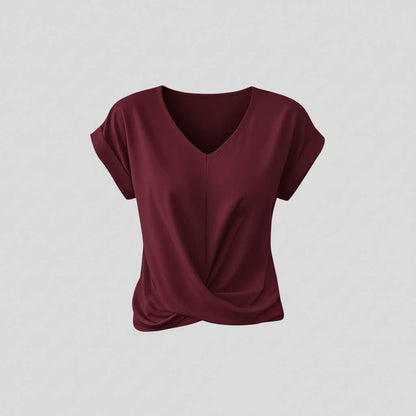 Camiseta Mujer Escote en V | Top Casual de Verano