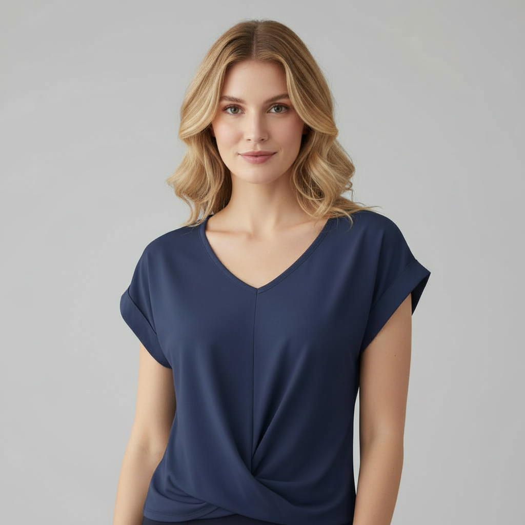 Camiseta Mujer Escote en V | Top Casual de Verano