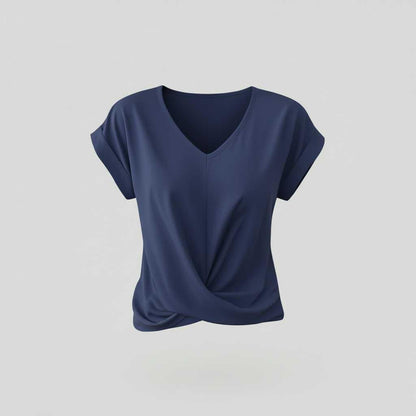 Camiseta Mujer Escote en V | Top Casual de Verano
