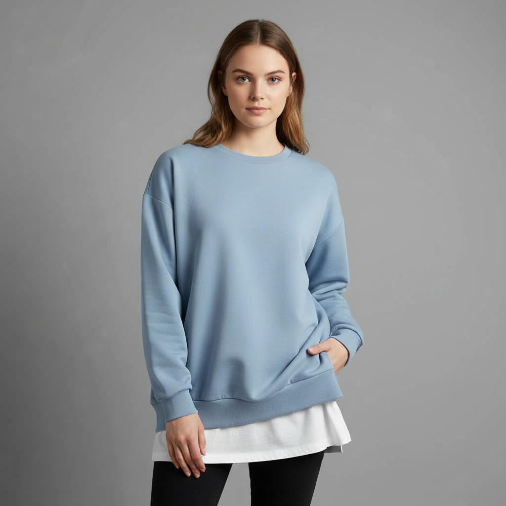 Sudadera Negra Extragrande para Mujer | Moda Casual