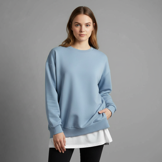 Sudadera Negra Extragrande para Mujer | Moda Casual