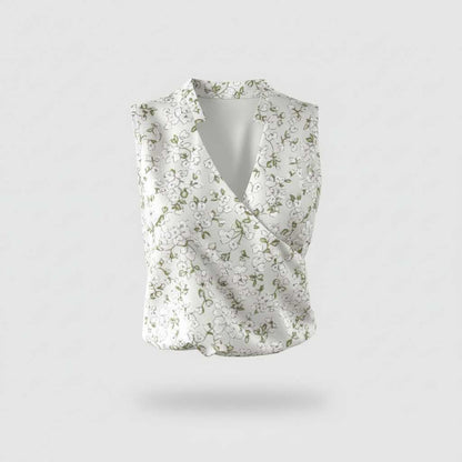 Top Veraniego Escote en V | Tops Verano Casual para Mujer