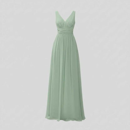 Vestido Maxi Sin Mangas Cuello en V | Moda Femenina