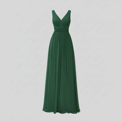 Vestido Maxi Sin Mangas Cuello en V | Moda Femenina