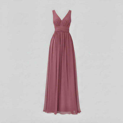 Vestido Maxi Sin Mangas Cuello en V | Moda Femenina