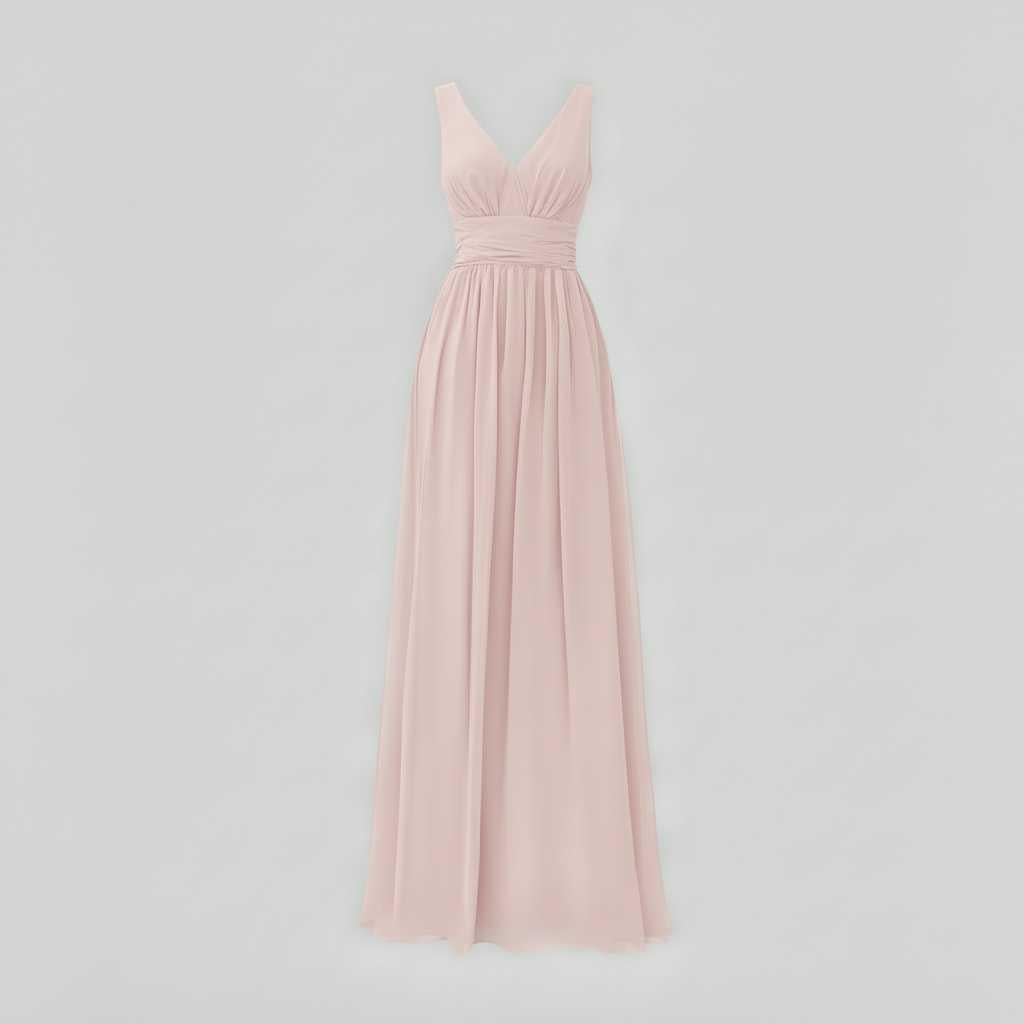 Vestido Maxi Sin Mangas Cuello en V | Moda Femenina