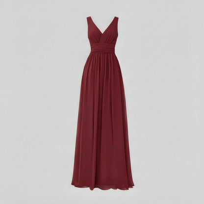 Vestido Maxi Sin Mangas Cuello en V | Moda Femenina