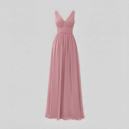 Vestido Maxi Sin Mangas Cuello en V | Moda Femenina