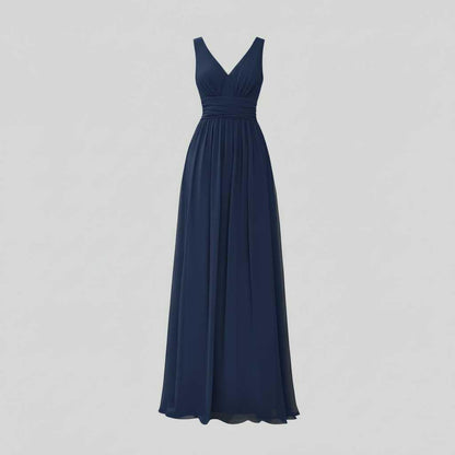 Vestido Maxi Sin Mangas Cuello en V | Moda Femenina