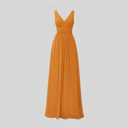 Vestido Maxi Sin Mangas Cuello en V | Moda Femenina