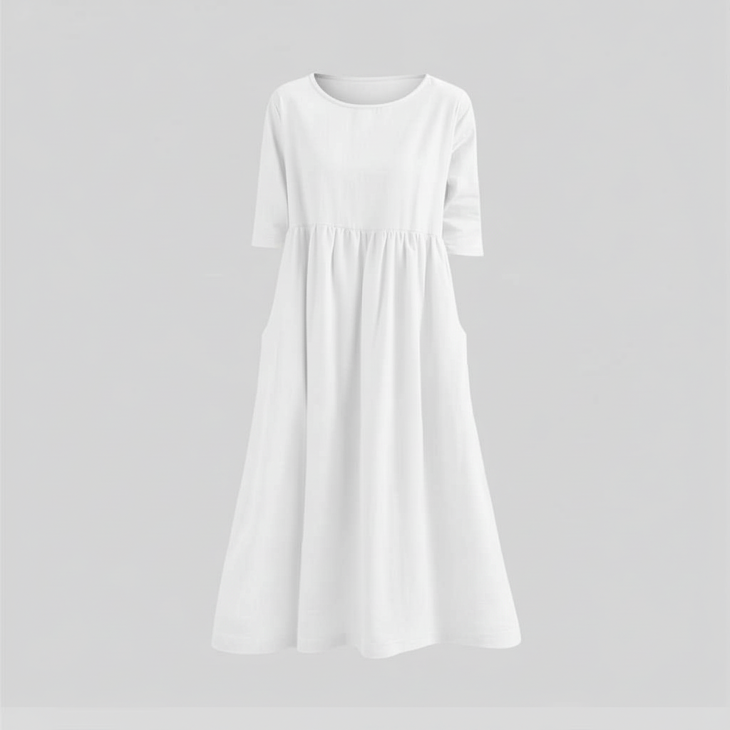 Vestido de Verano Holgado | Vestido de Mujer Midi